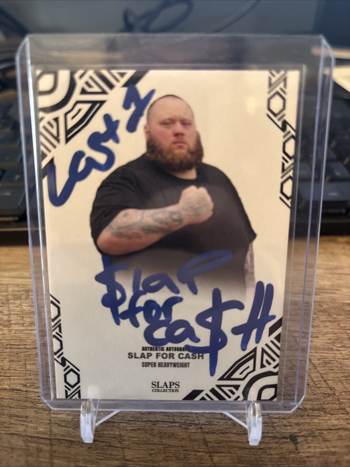 Slaps Collection Slap For Cash Autographed Non-Sport Trading Card Original, photo