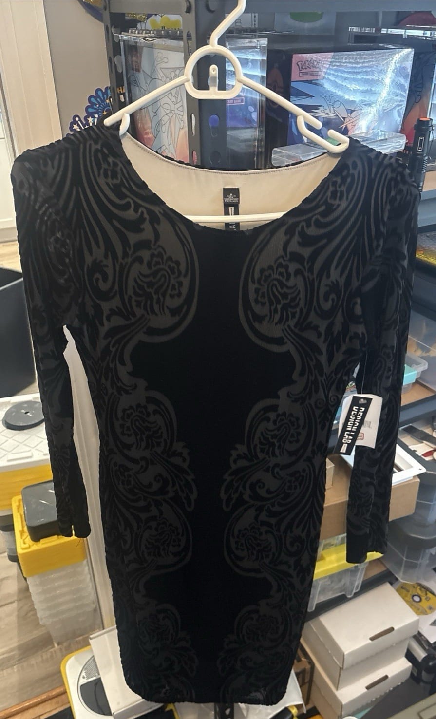 Design Lab Black/Noir Womens Dress with Tags Size Medium, photo