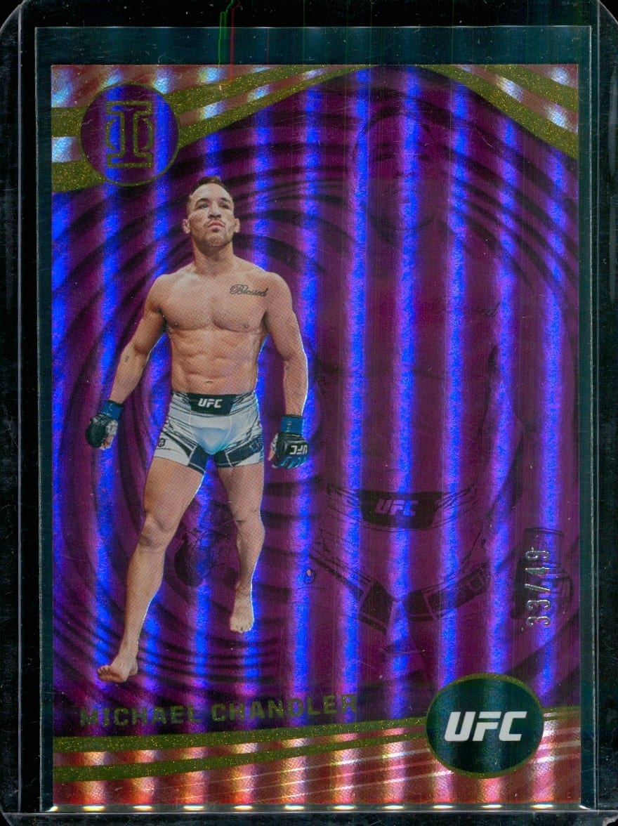 2023 Panini Chronicles UFC Michael Chandler Illusions Purple - #272 33/49, photo