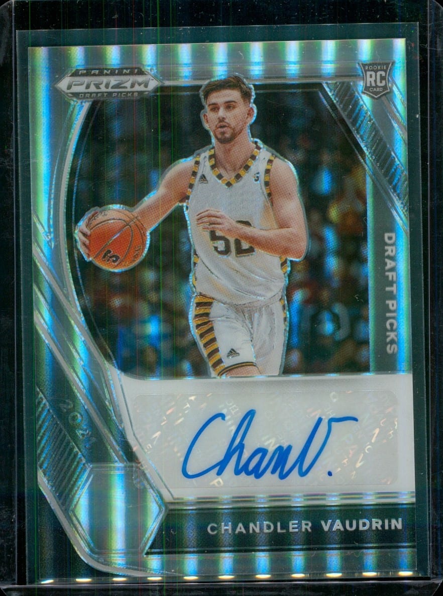 Chandler Vaudrin 2021 Panini Prizm Draft Picks Auto Prizms Silver #DP-CVA, photo