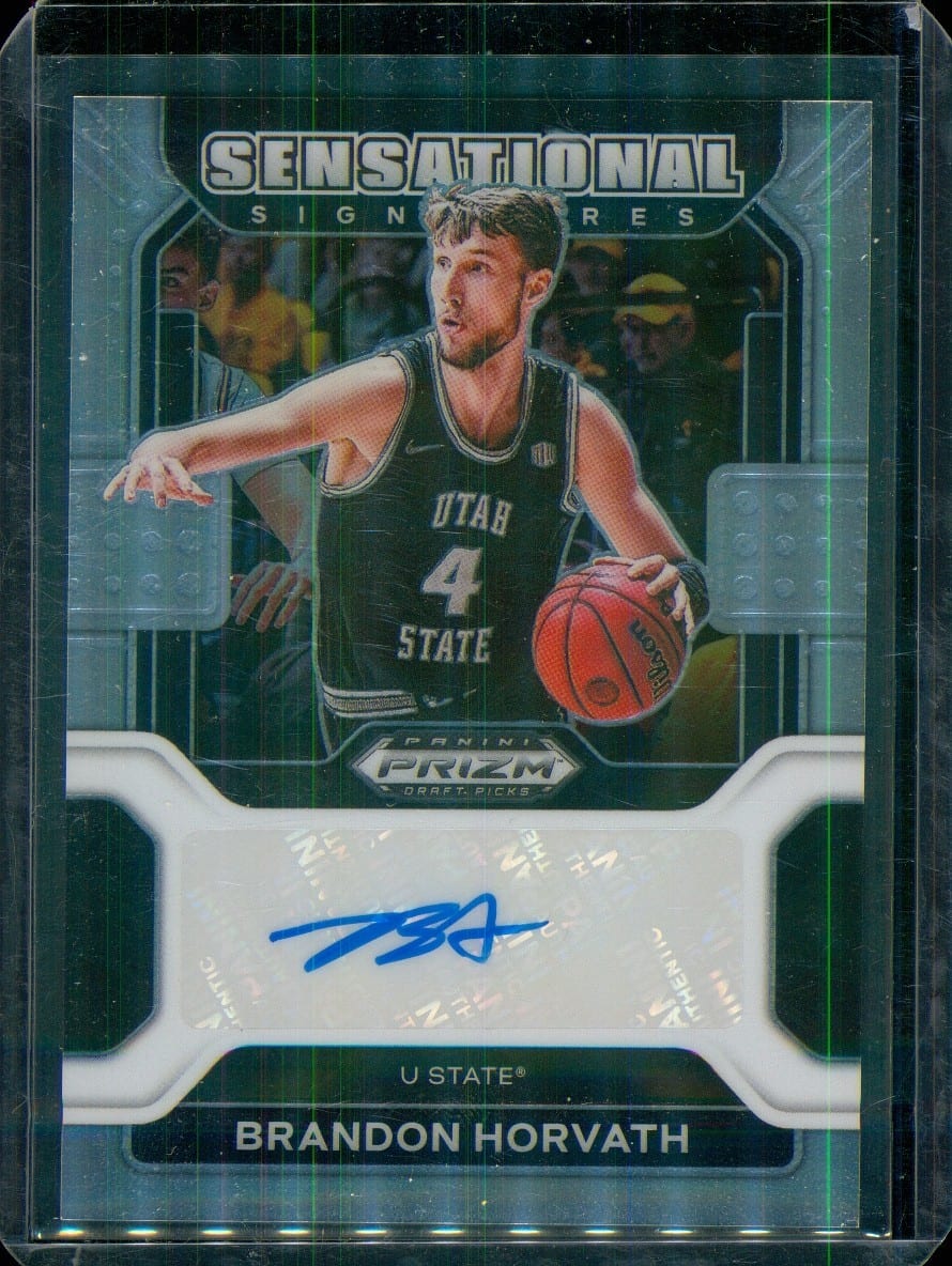 2022-23 Prizm Draft Picks Sensational Signatures Auto #SS-BHO Brandon Horvath, photo