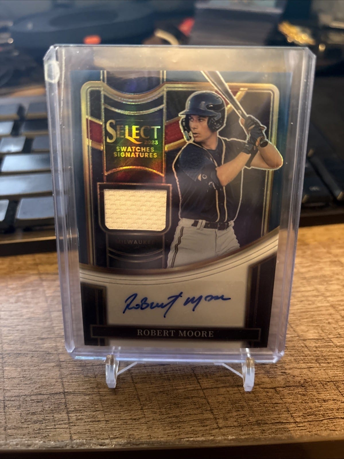 2023 PANINI SELECT SWATCHES ROBERT MOORE AUTO PATCH /49, photo