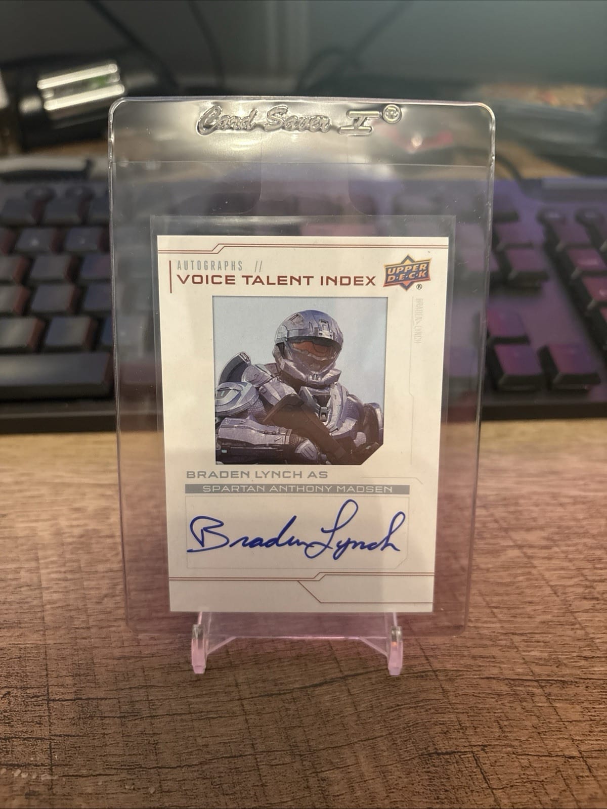 Upper Deck - Halo Legacy Collection - Voice Talent - Autograph - Braden Lynch, photo