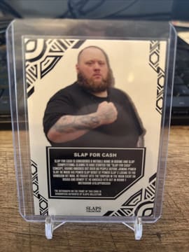 Slaps Collection Slap For Cash Autographed Non-Sport Trading Card Original, photo 2