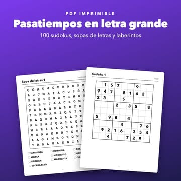 Pasatiempos en letra grande imprimibles, cover