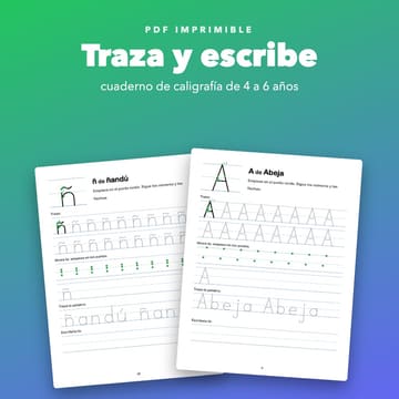 Cuaderno de caligrafía imprimible para niños de 4 a 6 años, cover