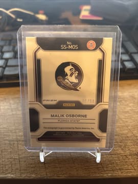 Malik Osborne 2022 Basketball Panini Prizm Autograph Card /99 Purple Ice Prizm, photo 2