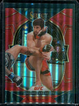 2023 Panini Select UFC - Magomed Ankalaev Red Parallel #39 /175