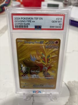 2024 Pokemon Temporal Forces Gouging Fire 214 PSA 10 GEM MT
