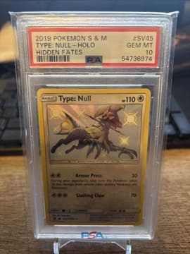 2019 Pokemon S&M Type: Null - Holo Hidden Fates #SV45 PSA 10
