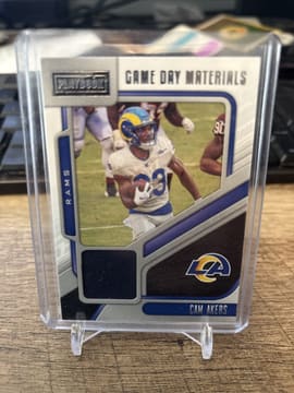 2021 Panini Playbook Gameday Materials Cam Akers #GDM-CAK