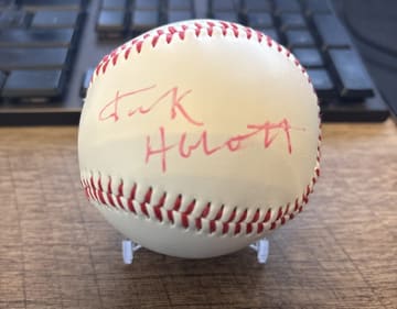MMA Tank Abbott JSA Certified Autographed Baseball