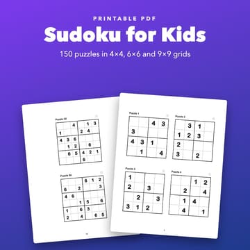 Sudoku for Kids Ages 6-10, cover