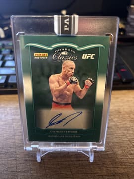 Georges St-Pierre 2023 Panini Instant UFC Donruss Classics Auto #10/10 Green