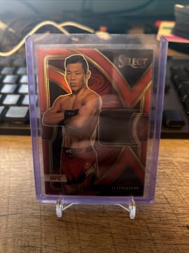 2023 Panini Select UFC Selective Swatches Li Jingliang #SS-LJG Red /99
