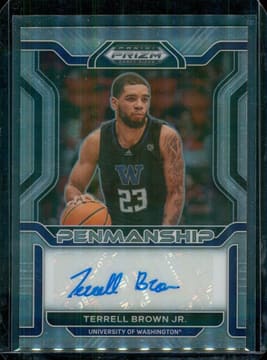 2022-23 Panini Prizm Draft Picks - College Penmanship Terrell Brown Jr. #CP-TBJ