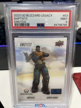 2023 Blizzard Legacy #E-3 Baptiste Emotes Konpa Dance PSA 9