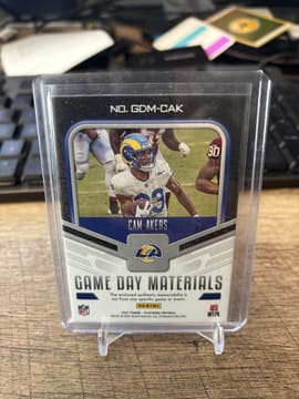 2021 Panini Playbook Gameday Materials Cam Akers #GDM-CAK, photo 2
