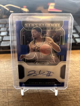 2022-23 Prizm Draft Sensational Signature Prizms Blue Lucas Williamson Auto /149