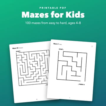 Mazes for Kids Ages 4-8, cover