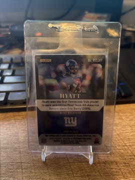 Jalin Hyatt 2023 Patches & Plates Steel Signatures Auto /300 RC Giants, photo 2