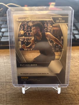 2021-22 Panini Prizm Draft Picks Purple Ice /99 Elyjah Goss #DP-EGO Auto, photo 2