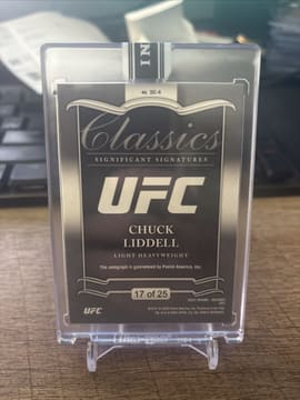 2023 Panini Instant UFC Donruss Classics Chuck Liddell Auto Red /25, photo 2