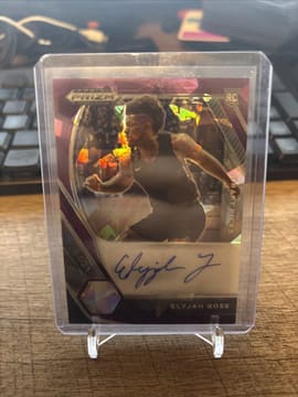 2021-22 Panini Prizm Draft Picks Purple Ice /99 Elyjah Goss #DP-EGO Auto