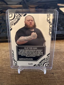 Slaps Collection Slap For Cash Autographed Trading Card Original Black Ink, photo 2