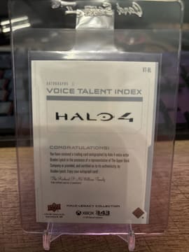 Upper Deck - Halo Legacy Collection - Voice Talent - Autograph - Braden Lynch, photo 2