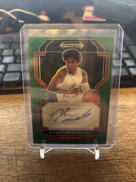 KAMERON MCGUSTY 2022 Panini Prizm Draft Auto Green Parallel #DP-KMC