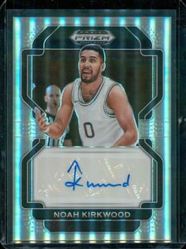 2022 Panini Draft Picks Silver Prizm Auto #DP-NKI Noah Kirkwood Autograph
