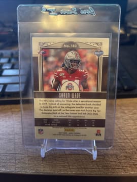 2021 Panini Legacy Rookies Premium Penmanship Silver Shaun Wade Auto RC #182, photo 2