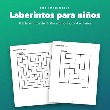 Laberintos para niños de 4 a 8 años, cover