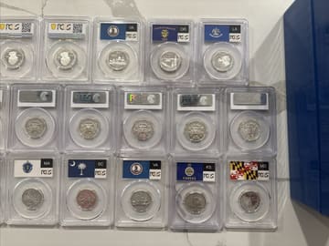 Lot of 20 PCGS Silver Quarters Graded PR69DCAM In PCGS Coin Holder Box, photo 7