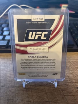 Carla Esparza 2022 Immaculate Fighter Worn Patch Red /25 #FN-CES, photo 2
