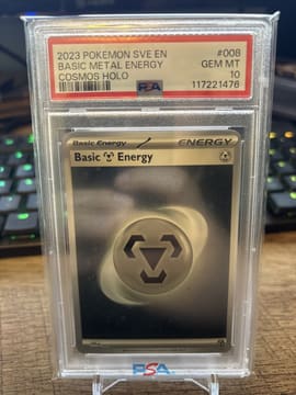 2023 Pokemon SVE EN Basic Metal Energy Cosmos Holo #8 PSA 10