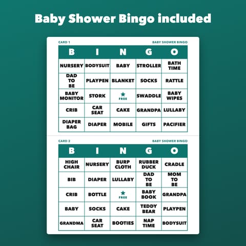 Baby Shower Games Bundle: 8 Games with Bingo, preview 1