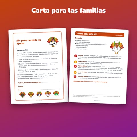 Disfraza un pavo imprimible en español, preview 3