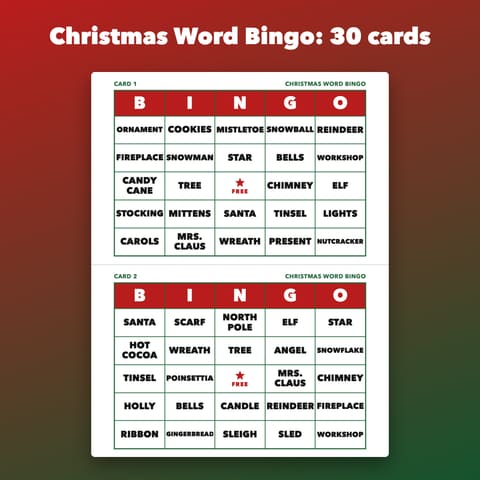 Christmas Party Pack Printable Bundle, preview 1