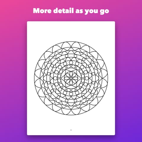 Easy Mandala Coloring Book Printable for Adults, preview 3