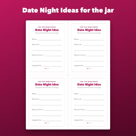 Advice for the Bride and Date Night Cards, preview 2