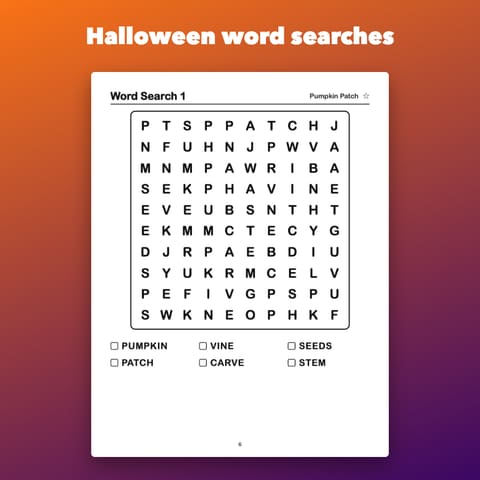Halloween Activity Book for Kids Ages 5-8, preview 1
