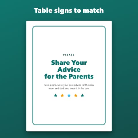 Advice for Parents to Be Cards: Baby Shower Wishes and Predictions, preview 3
