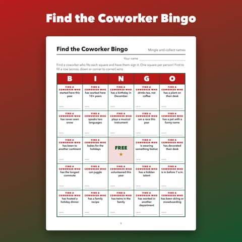 Office Holiday Party Games Printable, preview 2