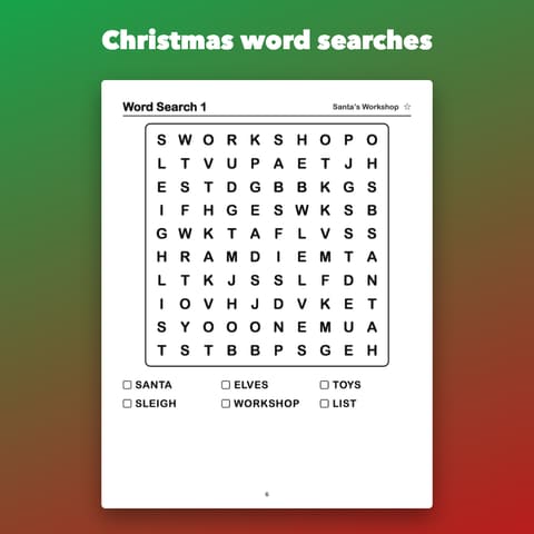 Christmas Activity Book for Kids Ages 5-8, preview 1