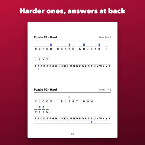 Large Print Cryptograms Printable for Seniors, preview 3