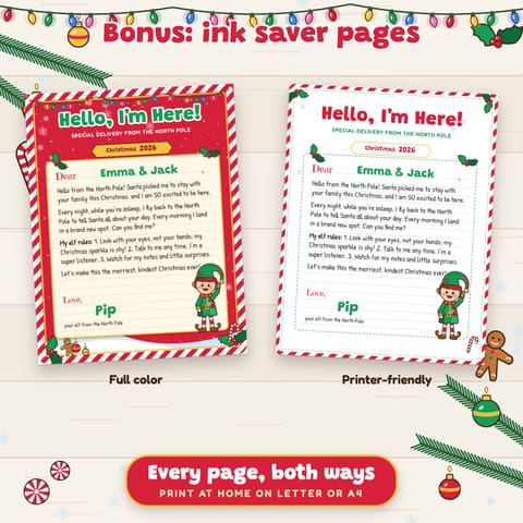 Christmas Elf Kit Bundle: Letters, 28 Notes, Props and Calendars, preview 3