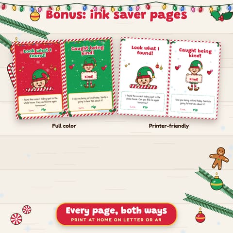 Christmas Elf Notes Printable, preview 3