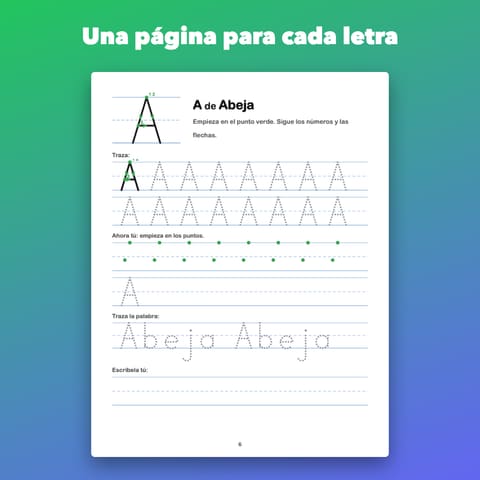 Cuaderno de caligrafía imprimible para niños de 4 a 6 años, preview 1